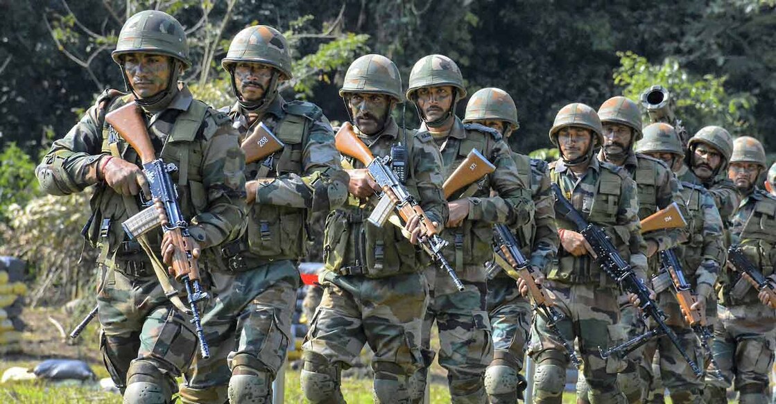 A file photo shows the Indian army personnel carrying out drills at Kibithu close to the Line of Actual Control (LAC) in Anjaw district of Arunachal Pradesh on Mar. 31, 2018. File photo: PTI