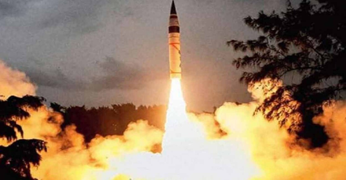 Agni-V missile. File photo.