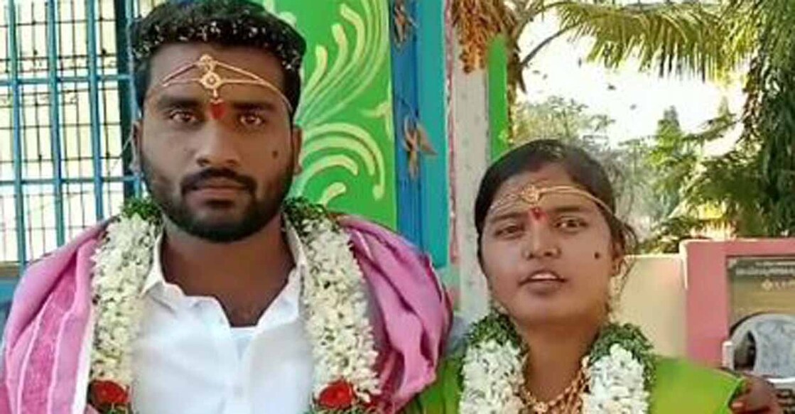 The woman and her husband.