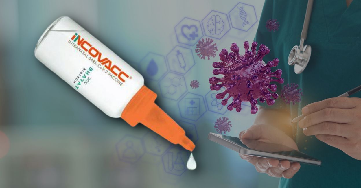 Article image Haritha - 2 Bharat Biotech International Limited COVID-19 intranasal vaccine iNCOVACC. Image: Onmanorama