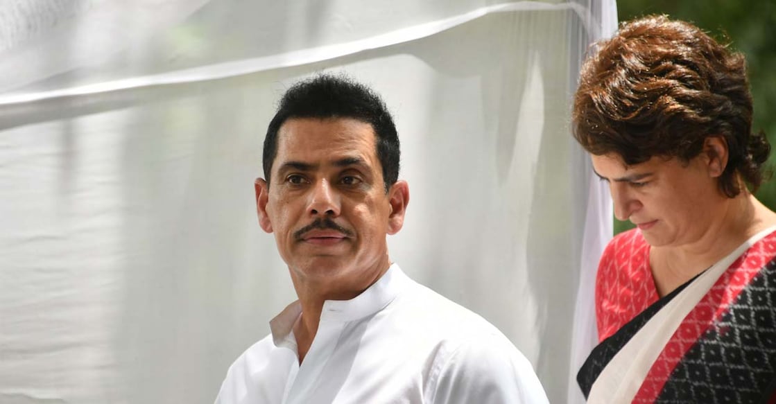 Robert Vadra and Priyanka Gandhi. File photo
