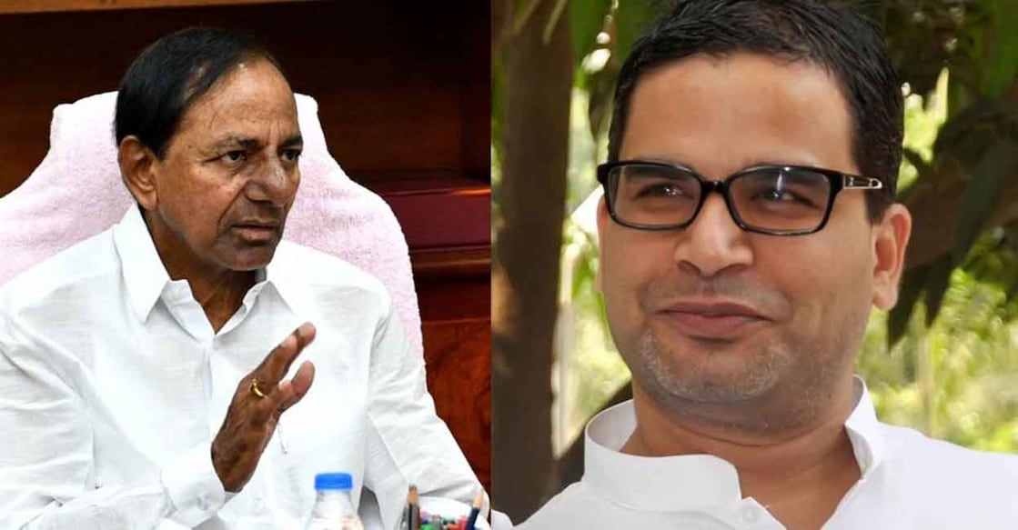 K Chandrasekhar Rao, Prashant Kishor K Chandrasekhar Rao and Prashant Kishor. IANS