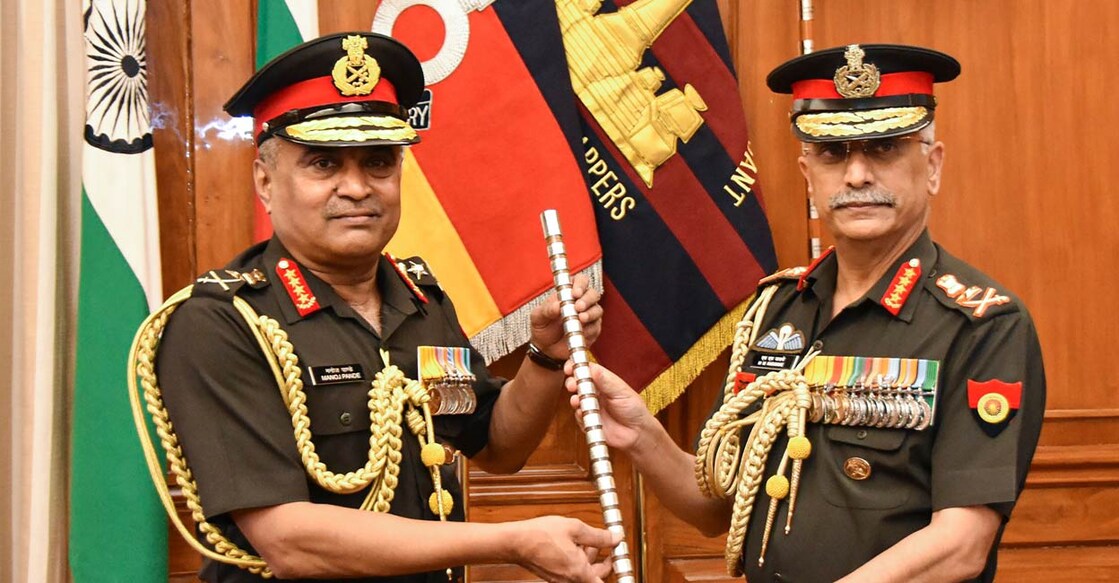 General Manoj Pande takes over as the 29th Chief of Defence Staff (COAS) of Indian Army from General MM Naravane. PHOTO: PTI