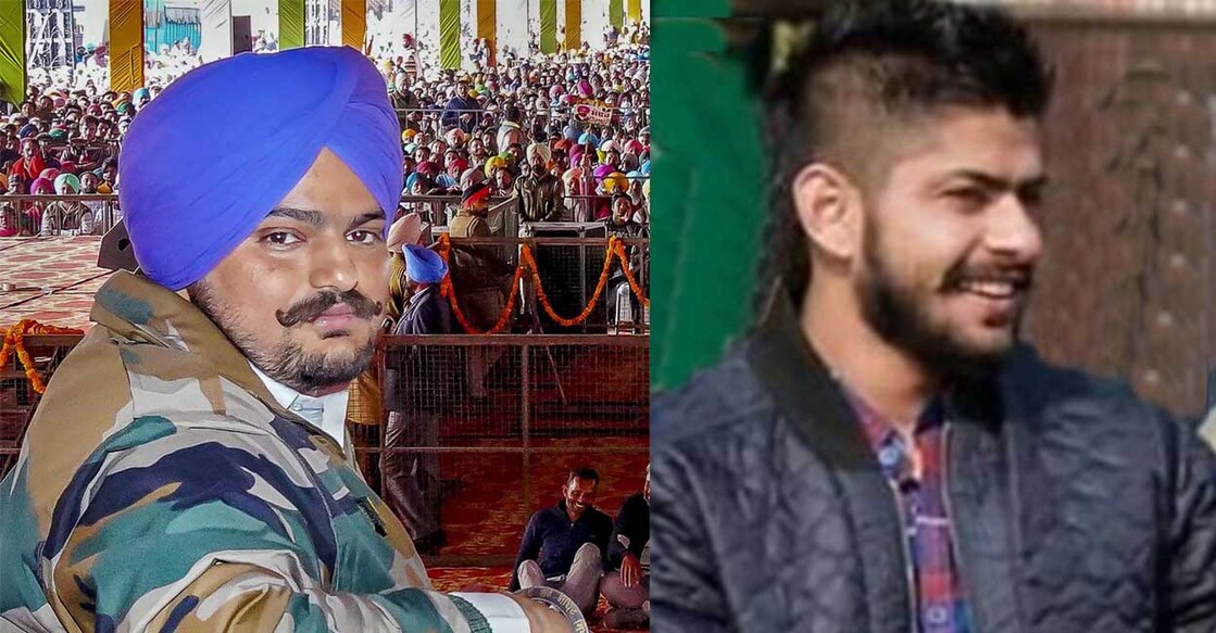 Sidhu Moosewala and Lawrence Bishnoi. Photo: PTI/IANS/File