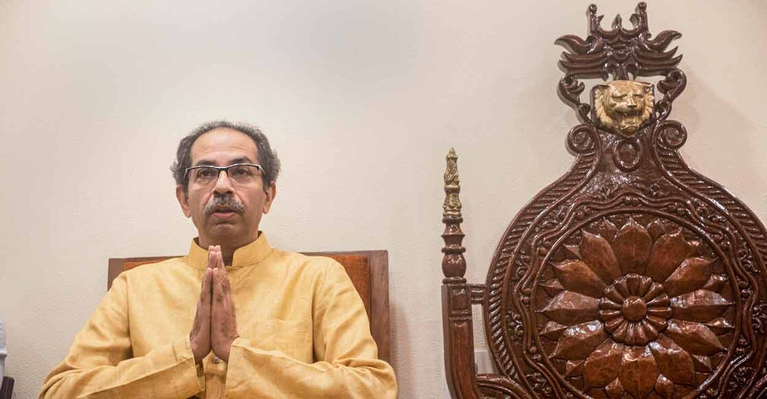Shiv Sena chief Uddhav Thackeray at Matoshree in Mumbai. File/PTI 