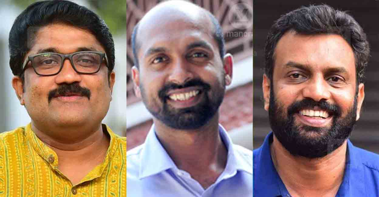 (From left) CPM's A A Rahim and V Sivadasan and CPI's Santhosh Kumar are among those who were suspended.