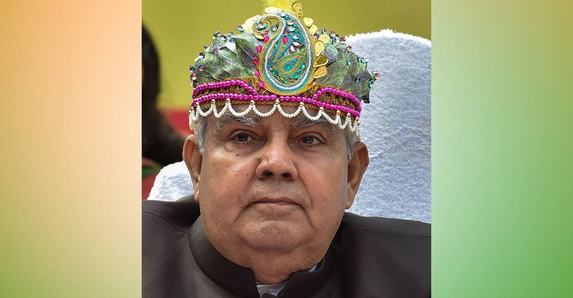 In this Dec 3, 2019 file photo, former West Bengal Governor Jagdeep Dhankar at a rally in Kolkata. PHOTO: PTI