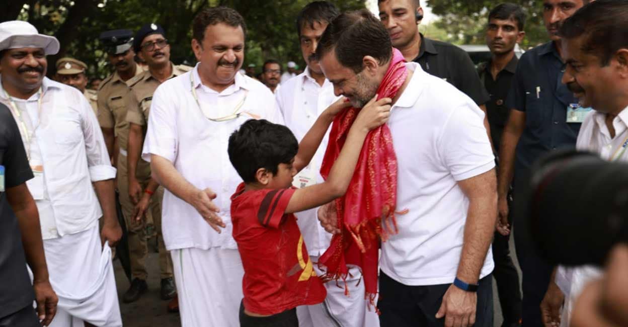 Rahul Gandhi | Bharat Jodo Yatra | (Photo - Twitter/@INCIndia) ഭാരത് ജോഡോ യാത്രയിൽ രാഹുൽ ഗാന്ധി. (Photo - Twitter/@INCIndia)