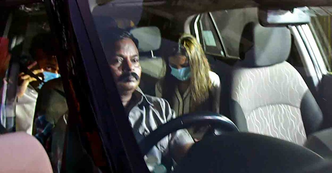 Chanda Kochhar, former ICICI Bank CEO and MD, outside Byculla Jail after the Bombay High Court granted bail in a loan fraud case linked to Videocon group, in Mumbai, Monday, Jan. 9, 2023. Photo: PTI