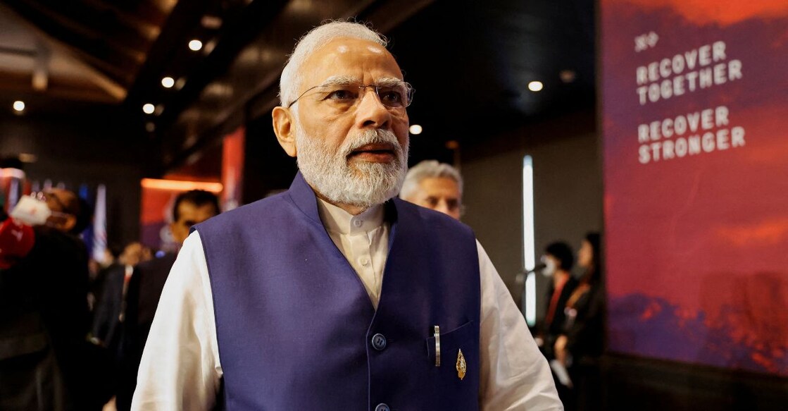 Prime Minister Narendra Modi walks after the handover ceremony during the G20 Leaders' Summit, in Nusa Dua, Bali, Indonesia, November 16, 2022. Photo: Reuters