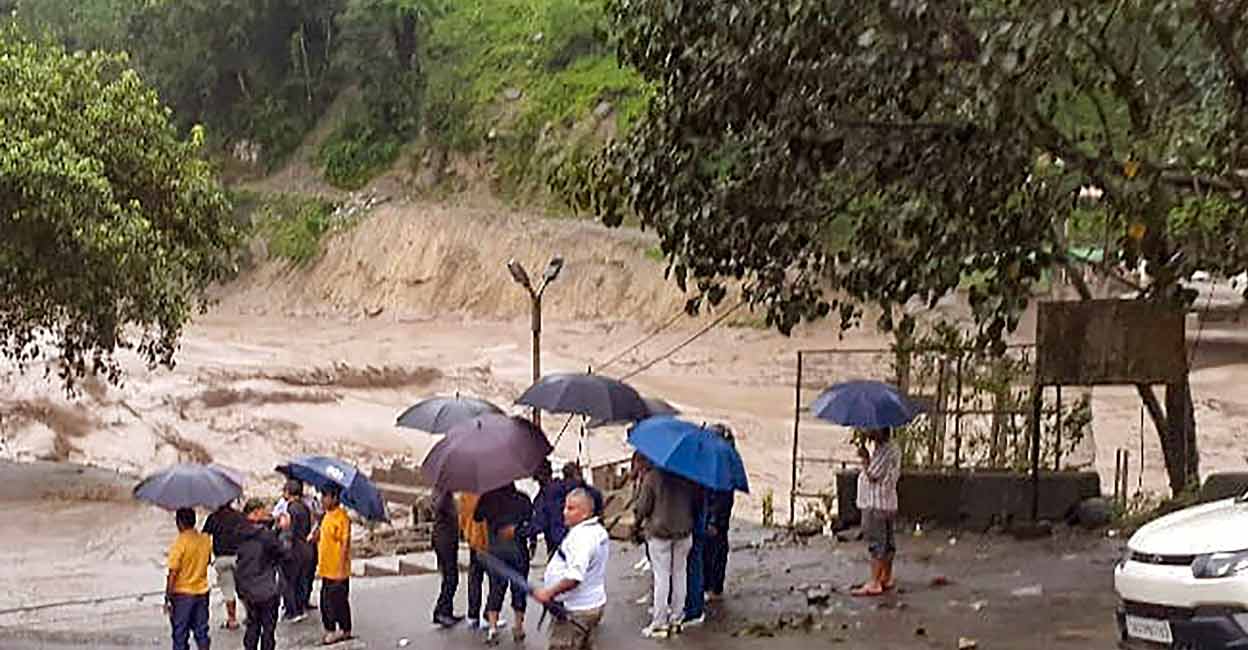 Sikkim A flood-affected locality at Singtam in Gangtok district, Sikkim, Wednesday, Oct. 4, 2023. Photo: PTI