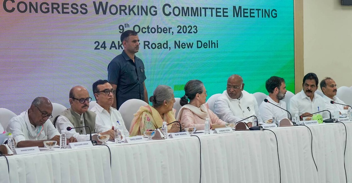 Congress Working Committee meeting. Photo: PTI Photo/Manvender Vashist Lav