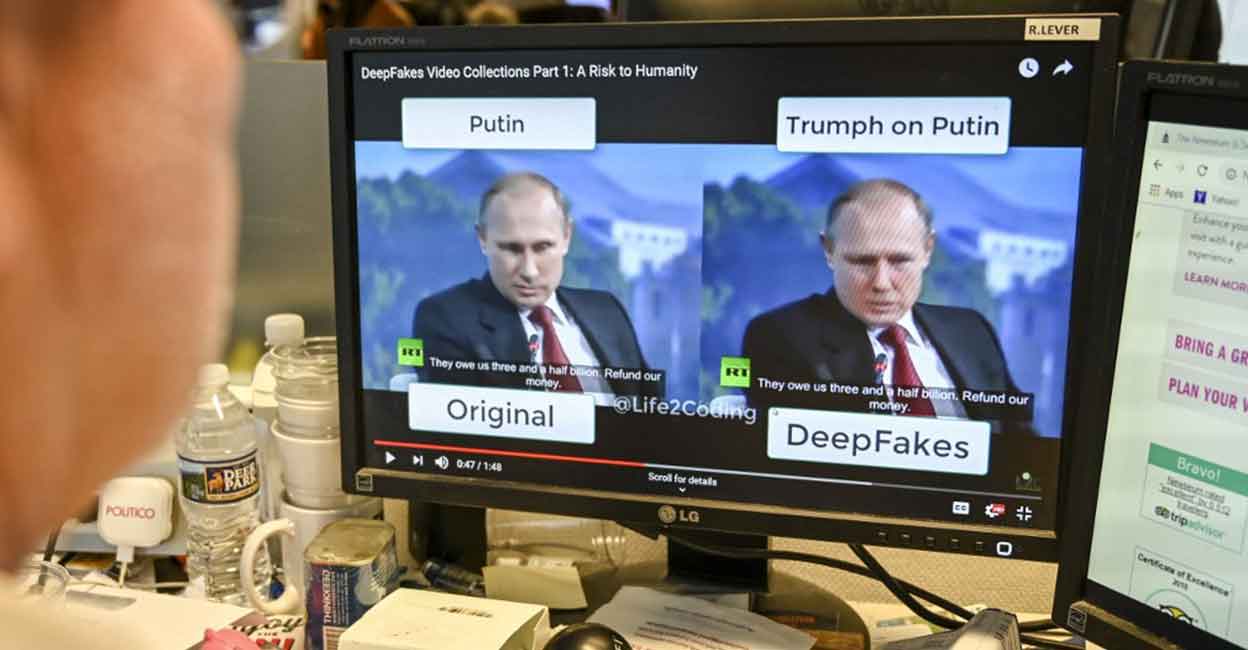 Deepfakes are a particularly concerning type of synthetic media that utilises AI to create believable and highly realistic media. Photo: AFP