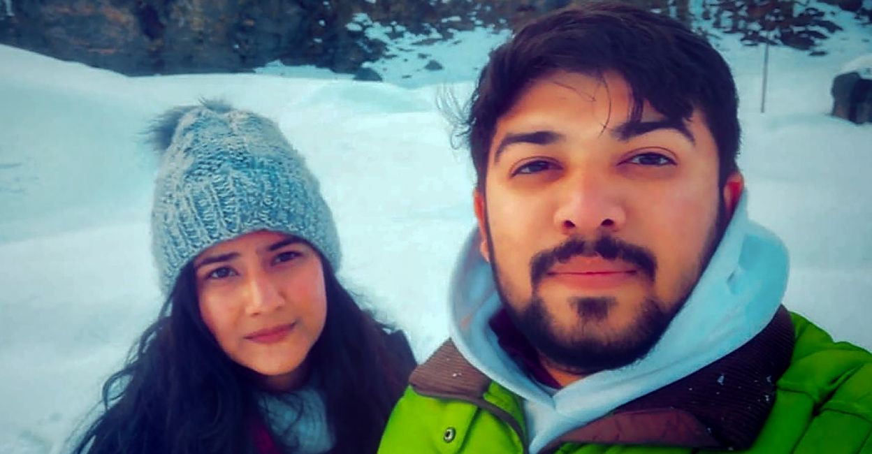 Sahil Gehlot with his live-in girlfriend Nikki Yadav. Photo: PTI