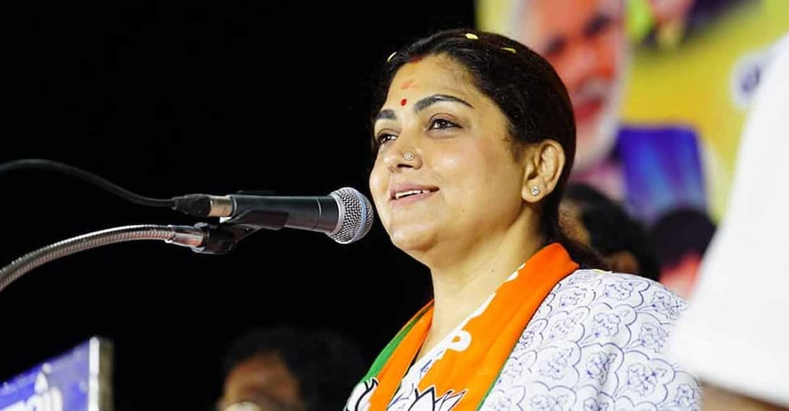 Khushbu Sundar. File photo: Facebook/@kushboosundar