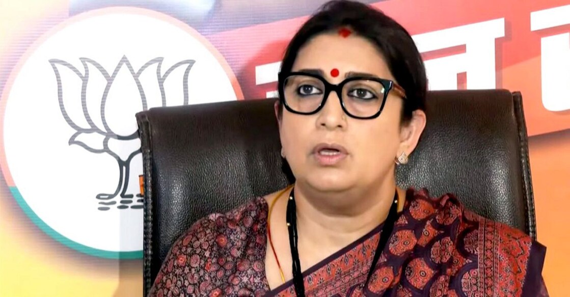 smriti-irani Union Minister Smriti Irani addresses a press conference, in New Delhi, Tuesday, March 28, 2023. Photo: PTI