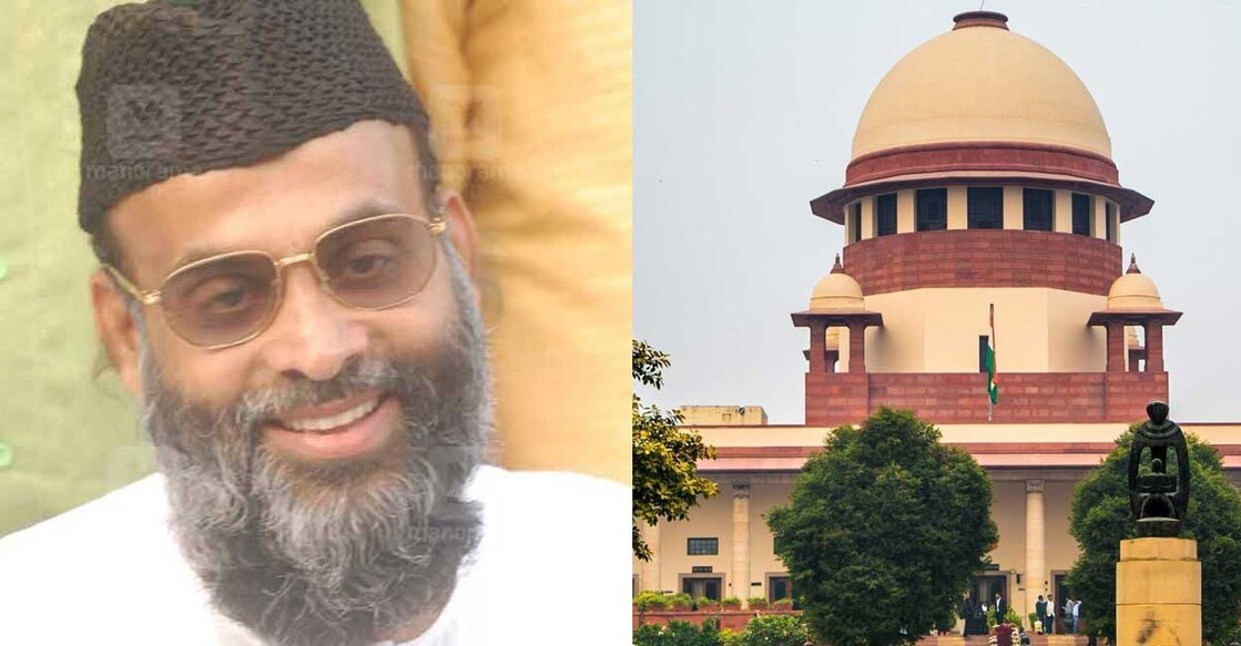 PDP chairman Abdul Nasser Madani has requested the Supreme Court permission to visit Kerala for an Ayurvedic treatment.  Photo: Manorama