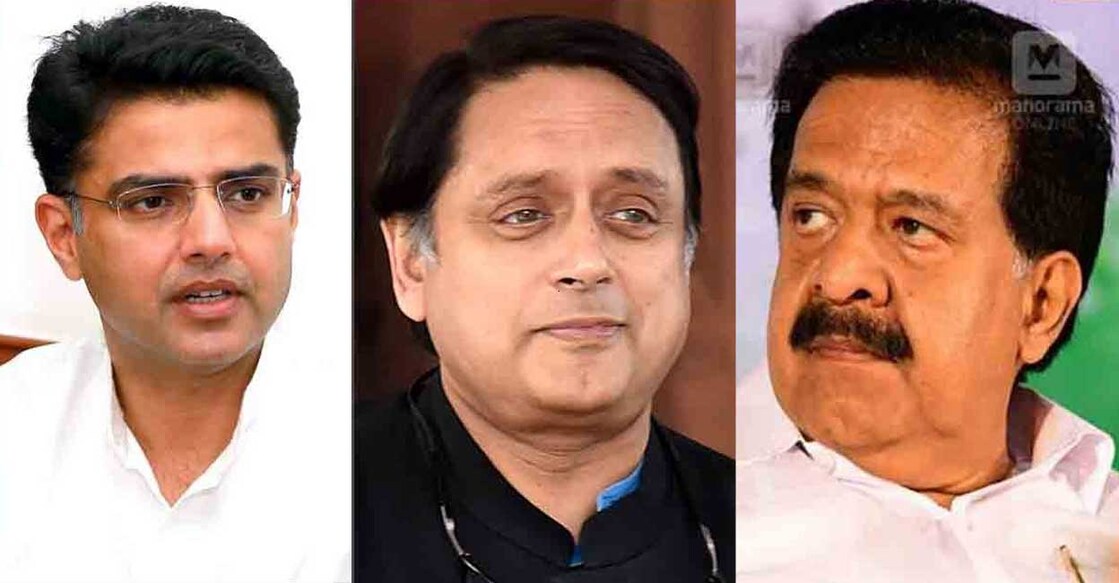 sachin-pilot-shashi-tharoor-ramesh-chennithala (From left) Sachin Pilot, Shashi Tharoor and Ramesh Chennithala. Photos: Files