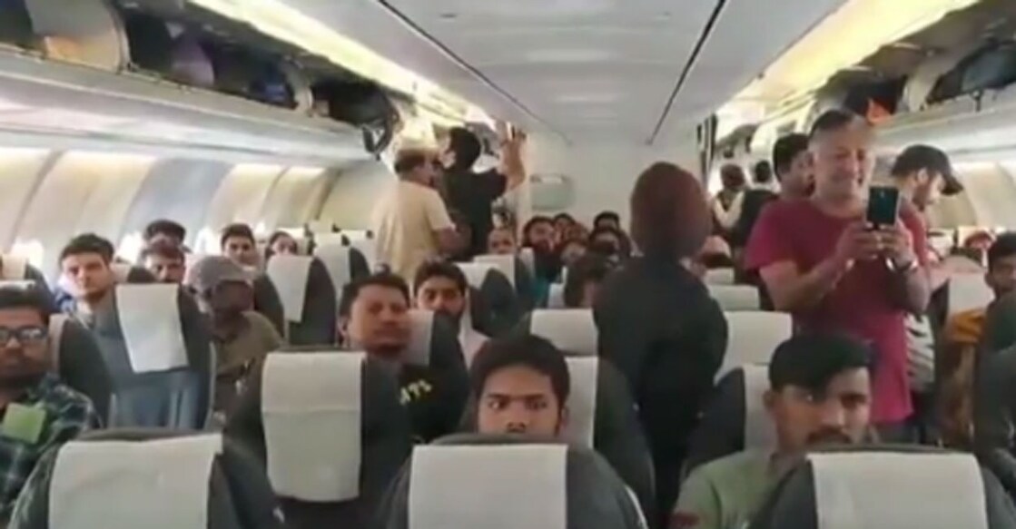 A screenshot from the video Union Minister V Muraleedharan shared on Twitter. 