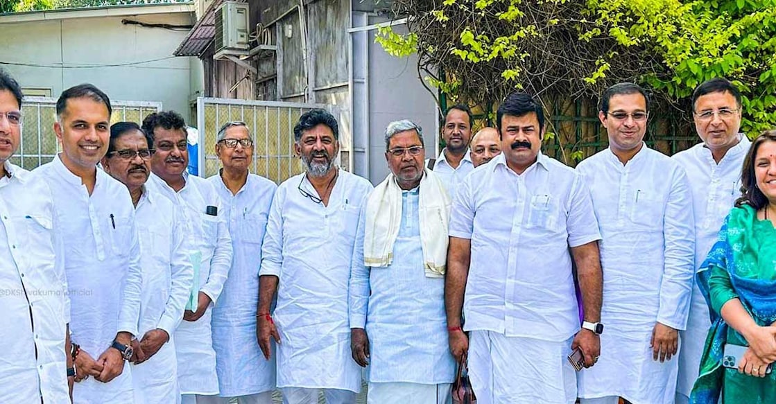 karnataka-sivakumar There is no mention of Kolar, the second seat from where senior party leader and former Chief Minister Siddaramaiah, wants to contest. Photo: Twitter/@DKShivakumar