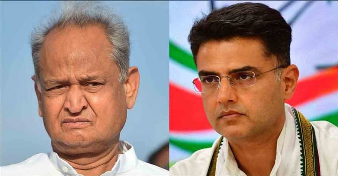 Ashok Gehlot, Sachin Pilot. Photo: Manorama Online