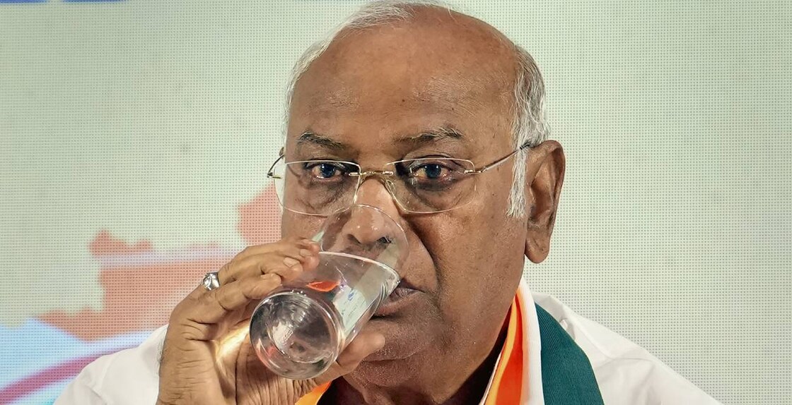 Kharge . Photo: PTI