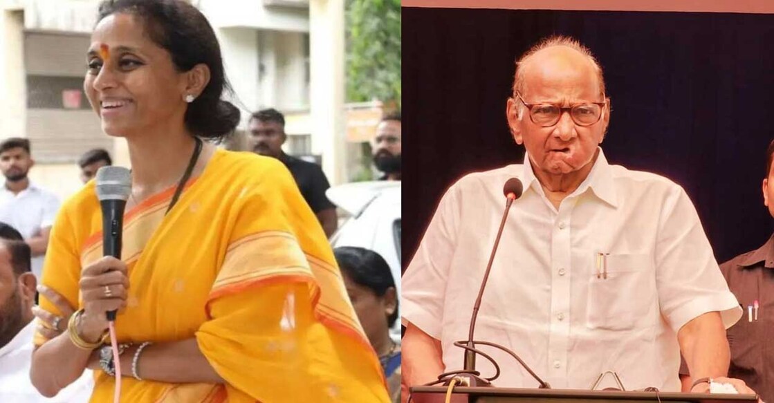 Pawar had last month offered to resign from the presidency of the party. Photo: Instagram/Sharad Pawar/Supriya Sule 