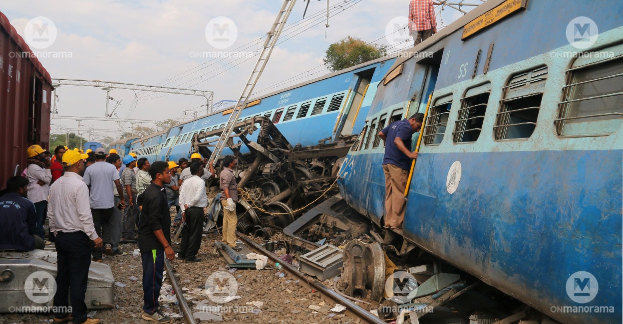 andhra-train-main The passenger train that derailed near Velugonda in October 2005. Photo: Manorama Archive
