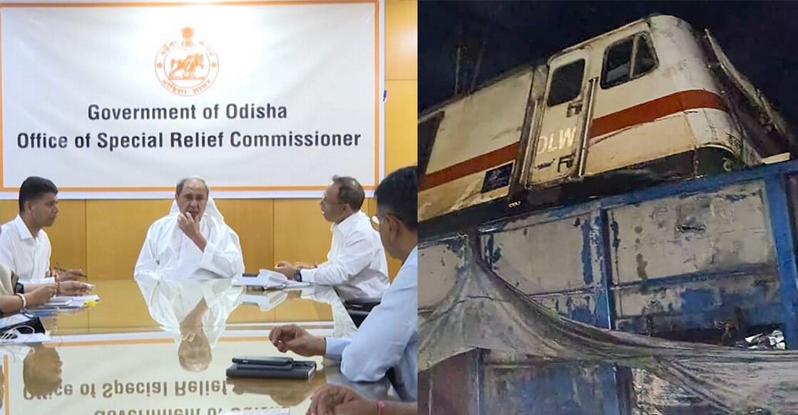 Odisha Chief Minister Naveen Patnaik takes stock of the situation during a meeting in Bhubaneswar after the Coromandel Express derailed in Balasore on Friday evening. Photo: PTI