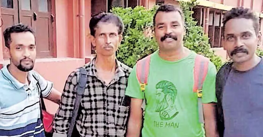 Vijesh, Raghu, Kiran, Vysakh. Photo: Manorama