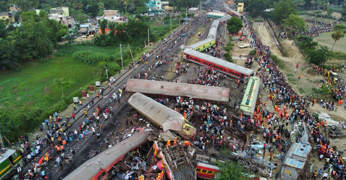 Odisha train accident. Photo: AFP