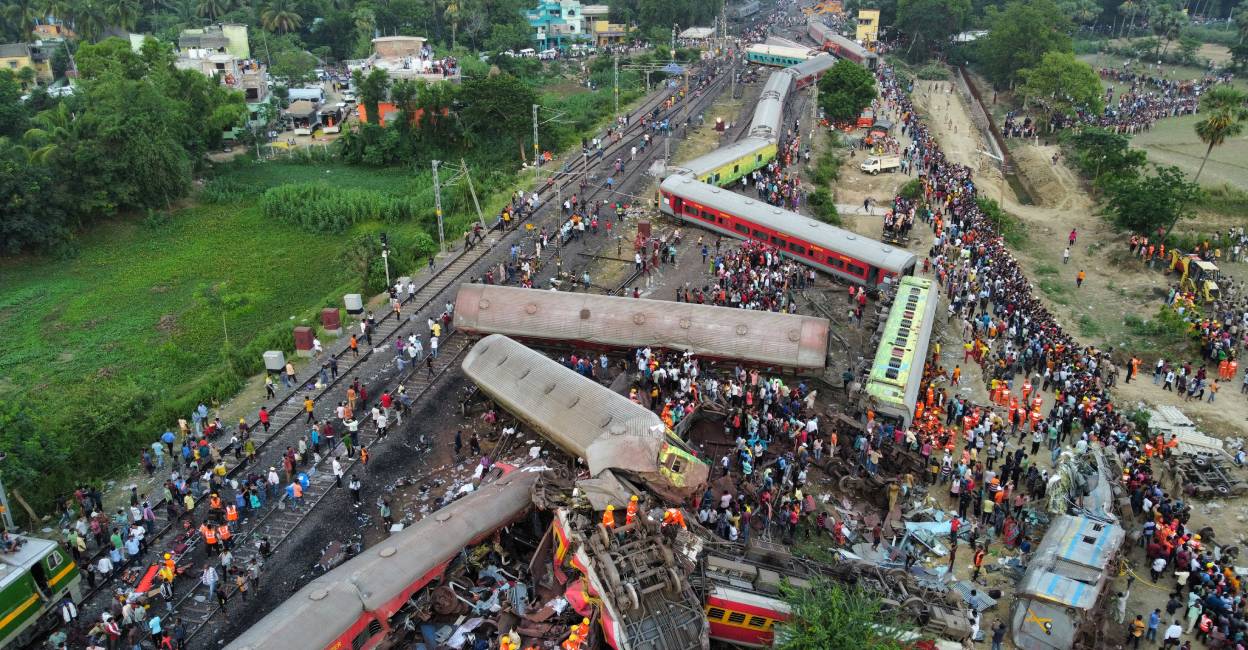 Odisha train accident. Photo: AFP