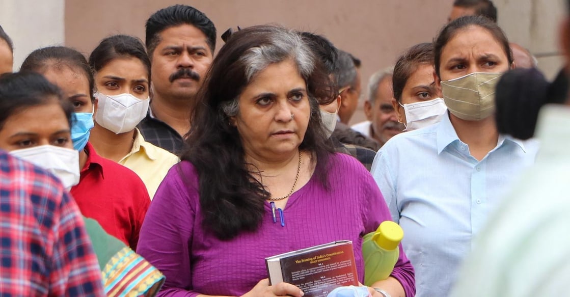 Ahmadabad :Gujrat Police Crime branch produces Activist Teesta Setalvad in the court in Ahmedabad on Saturday, Jul 02, 2022.(PHOTO:IANS/Siddharaj Solanki) Teesta Setalvad. Photo: IANS/Siddharaj Solanki
