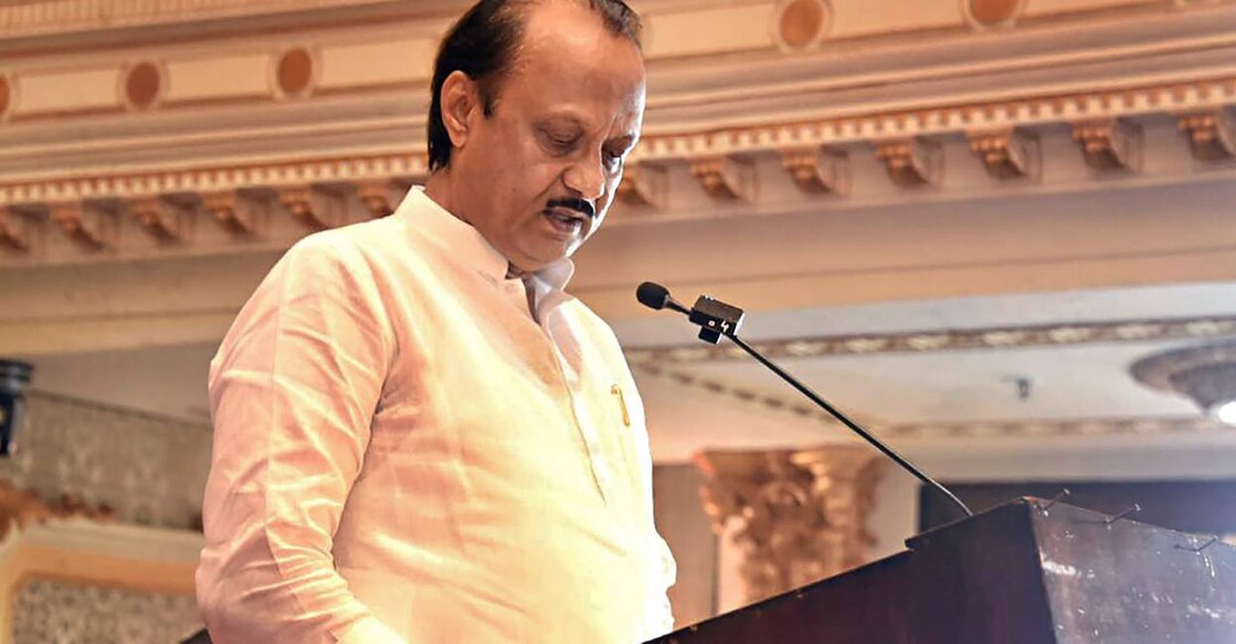 Ajit Pawar State NCP president Jayant Patil on Sunday said his party has moved the disqualification petition against Ajit Pawar and eight others. Photo: PTI