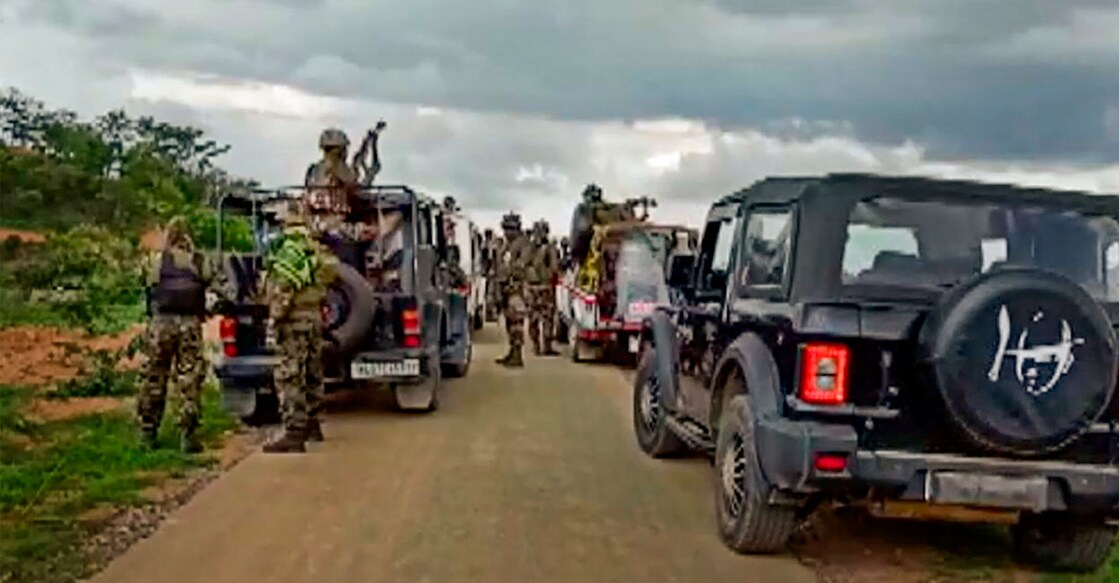 The forces tried to bring the situation under control and used teargas shells and rubber bullets at first. Photo: PTI