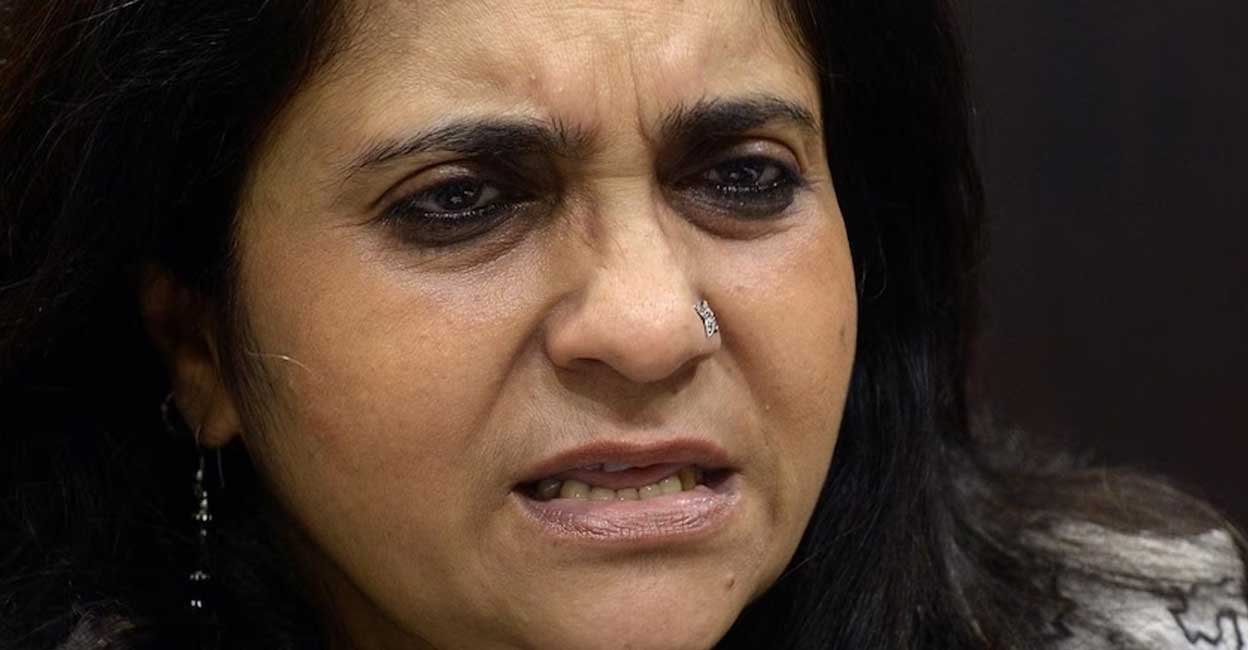 Teesta Setalvad During the late night hearing on July 1, the three-judge bench had questioned the denial of time to Setalvad to appeal against the high court's order. Photo: Indranil Mukherjee/AFP