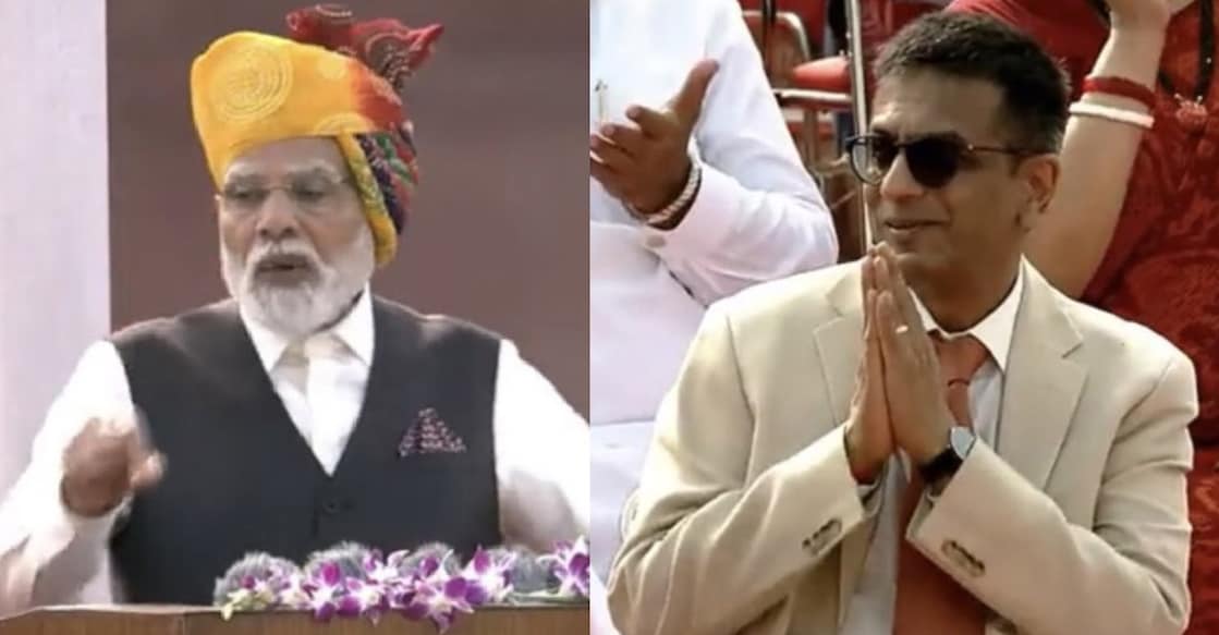 pm-modi-cji-chandrachud PM Modi, CJI Chandrachud. Photo: twitter.com/LiveLawIndia/Manorama Online