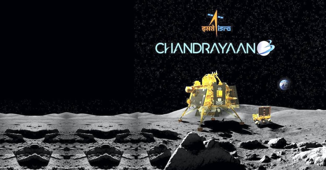 Chandrayaan An illustration showing the soft landing of ISRO's 'Chandrayaan-3' on the surface of the moon. Photo: PTI