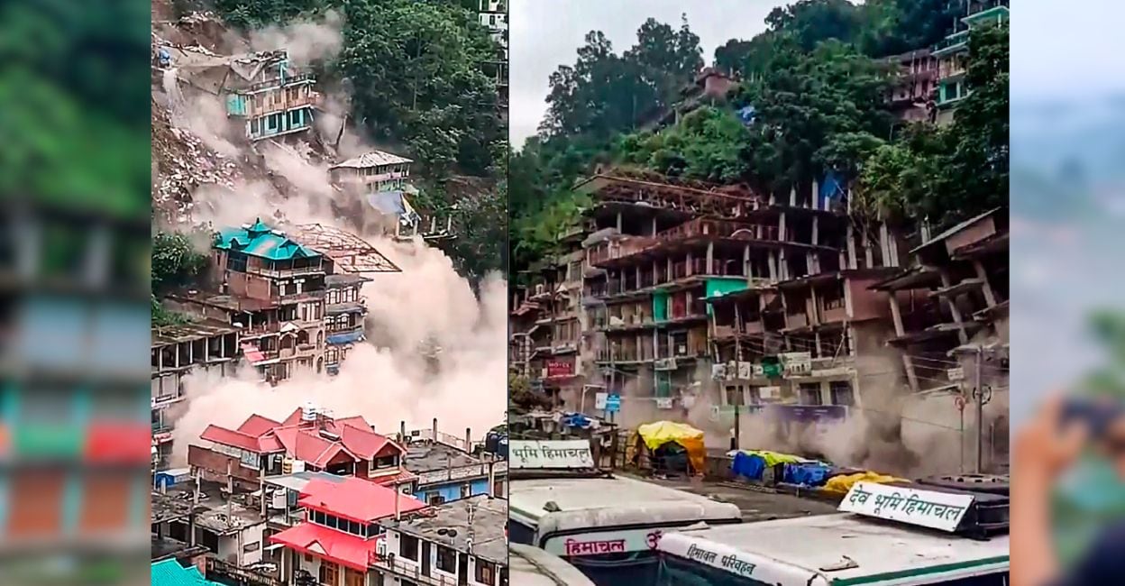 Himachal Rains: 8 Buildings Collapse In Kullu, No Casualties | Manorama ...