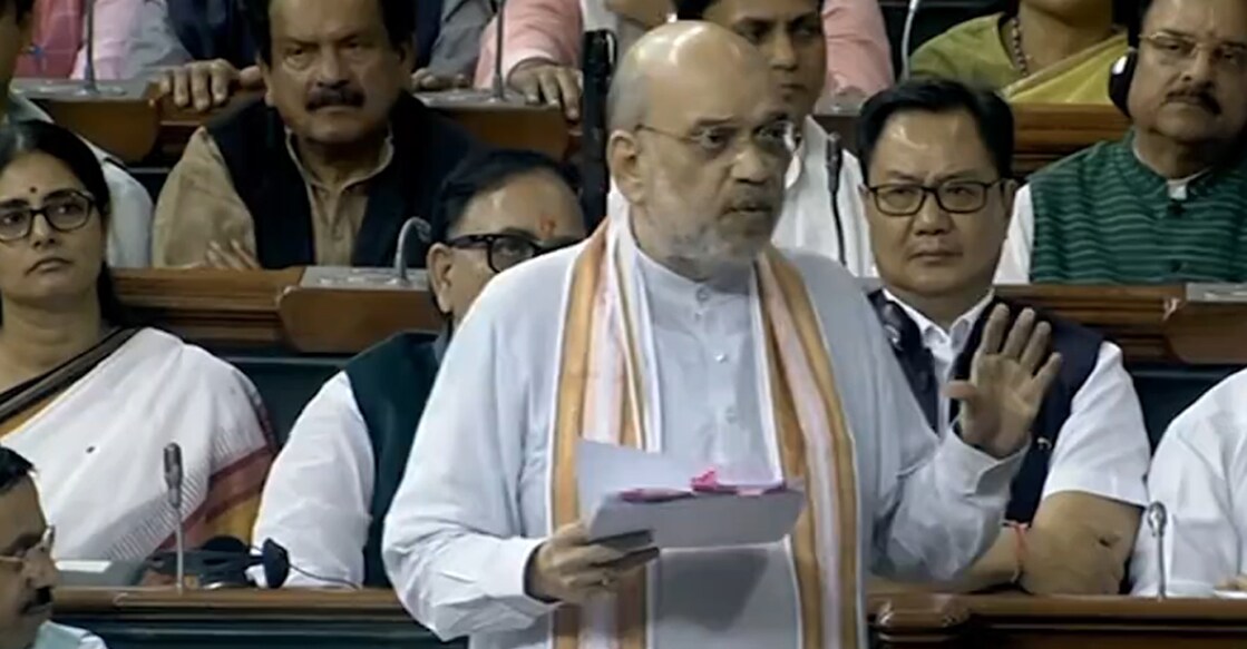 amit-shah-no-confidence-ls Home Minister Amit Shah speaks at a no-confidence debate in Lok Sabha on Wednesday. Photo: PTI