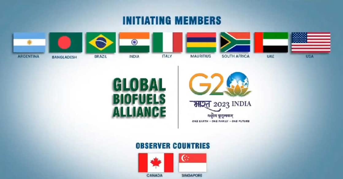 Global Biofuels Alliance is an initiative by India as the G20 Chair. Photo: Twitter/@PetroleumMin