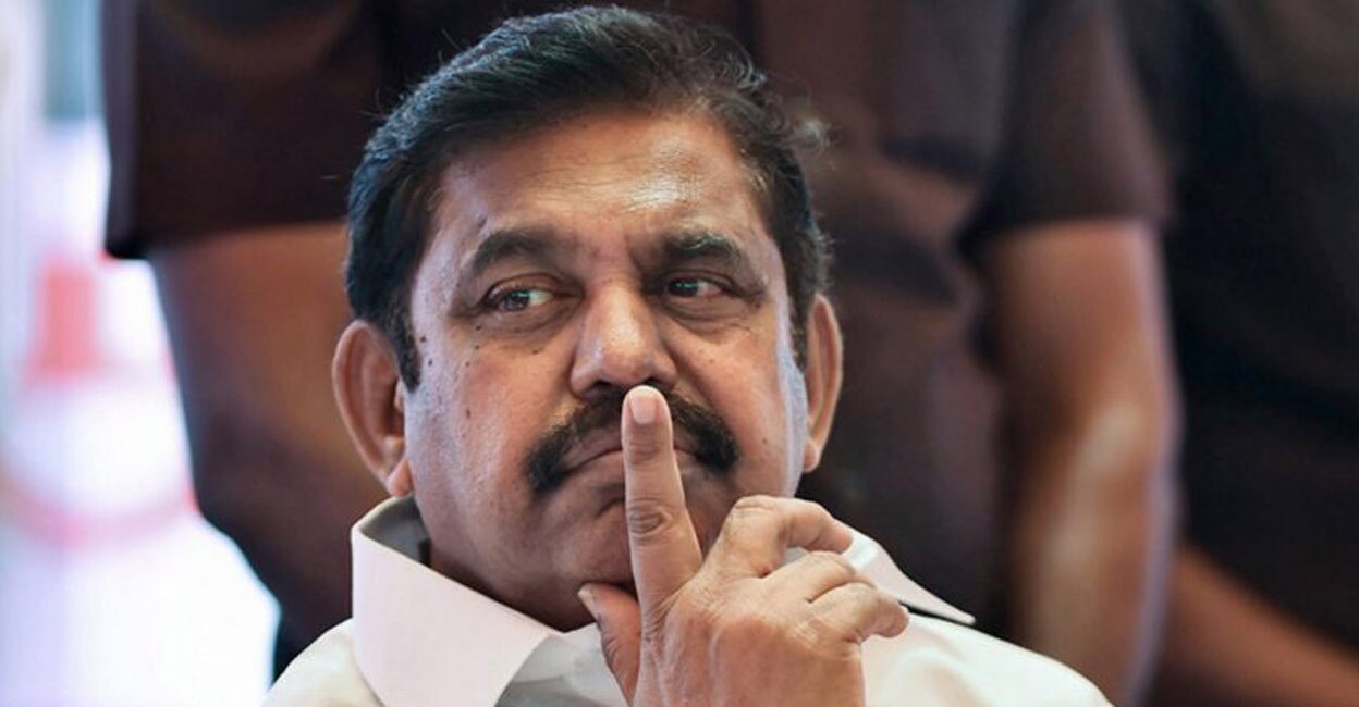 AIADMK General Secretary Edappadi K Palaniswami. Photo: PTI