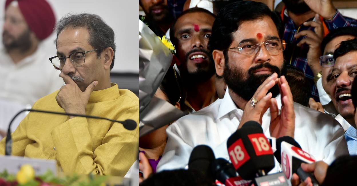 thackeray-shinde Uddhav Thackeray and Eknath Shinde. Photo: PTI/ File