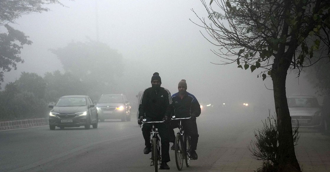 The dense fog caused travel disruptions - delayed as much as 23 trains. Photo: PTI