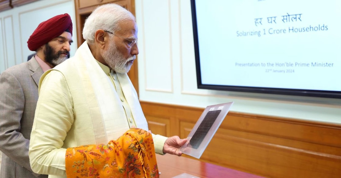 Prime Minister Narendra Modi posted pictures of him discussing the scheme with officials following his return from Ayodhya, where he attended the consecration ceremony, on X. Photo: X/@narendramodi