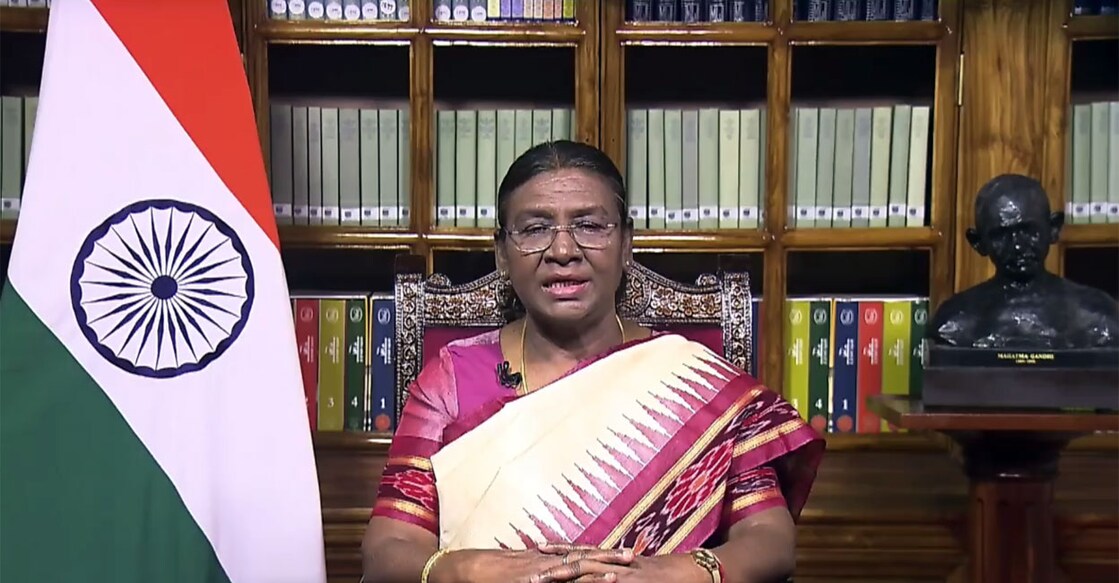 president-murmu-republic-day-speech President of India, Droupadi Murmu, delivers her address on the eve of Republic Day. Photo: X/@rashtrapatibhvn
