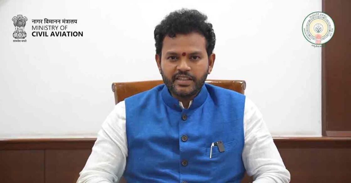 Union Civil Aviation Minister Ram Mohan Naidu. Photo: X/Ram Mohan Naidu