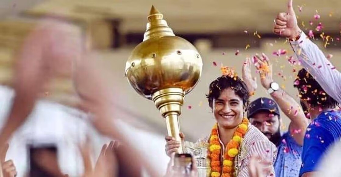 Vinesh Phogat during the election campaign. Photo: phogat.vinesh/FB