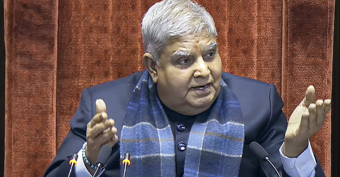 Vice President and Rajya Sabha Chairman Jagdeep Dhankhar. Photo: PTI