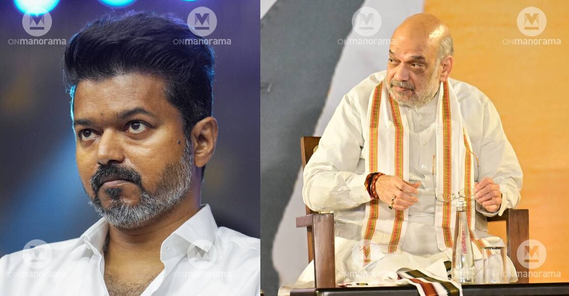 Vijay and Amit Shah. File Photo: Manorama Archives